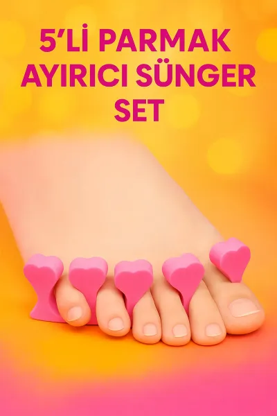 💅5'Lİ PARMAK AYIRICI SÜNGER