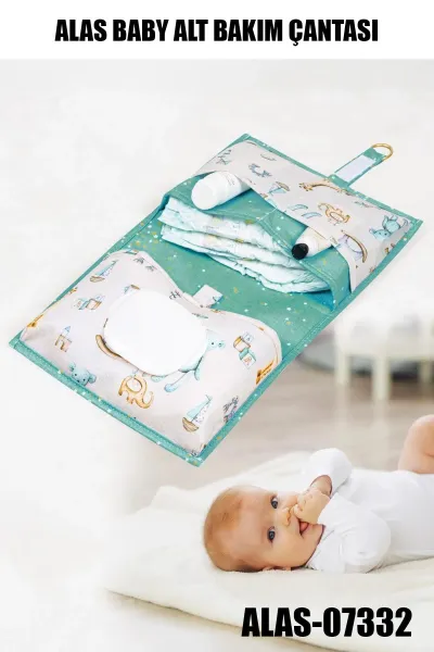 ALAS-07332 BABY ALT BAKIM ÇANTASI MAVİ
