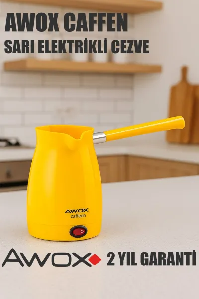 AWOX CAFFEN SARI ELEKTRİKLİ CEZVE