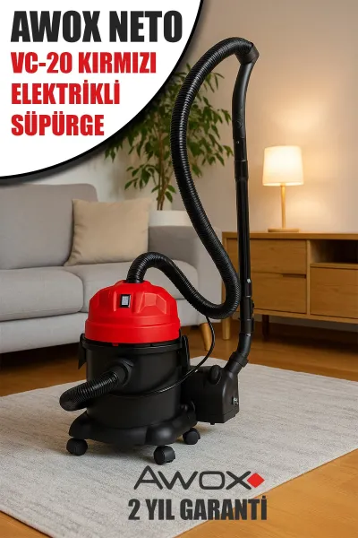 AWOX NETO VC-20 KIRMIZI ELEKTRİKLİ SÜPÜRGE