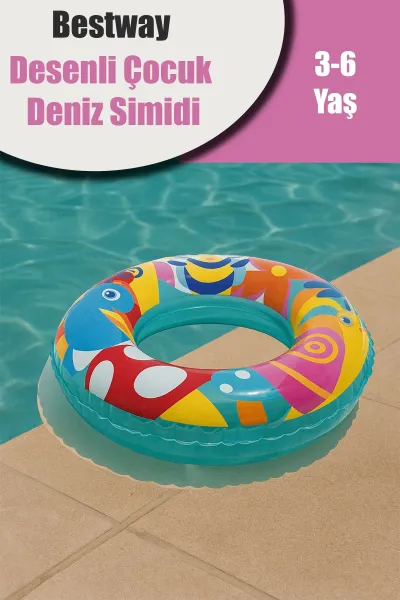 BESTWAY 36013 DESENLİ ÇOCUK DENİZ SİMİT