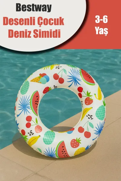 BESTWAY 36014 DESENLİ ÇOCUK DENİZ SİMİDİ