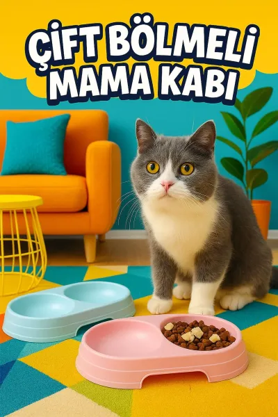 🐶ÇİFT BÖLMELİ MAMA KABI