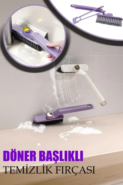 🧼DÖNER BAŞLIKLI CIMBIZLI TEMİZLİK FIRÇASI