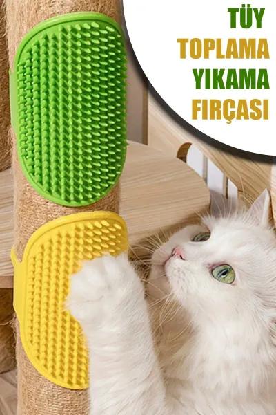 🐾HAYVAN TÜY TOPLAMA YIKAMA FIRÇASI