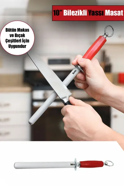 İBİCO 10'' METAL BİLEZİKLİ GENİŞ YASSI MASAT