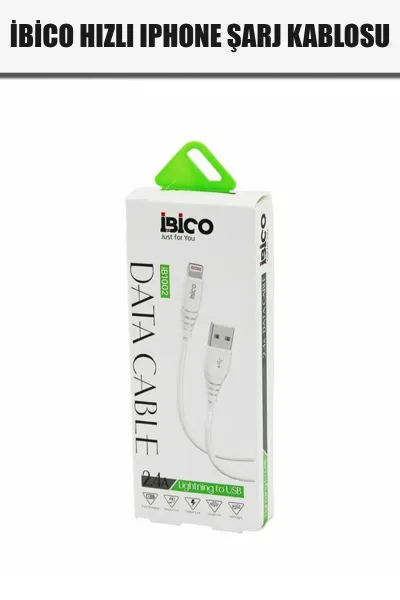 İBİCO IPHONE HIZLI TELEFON ŞARJ & DATA KABLOSU