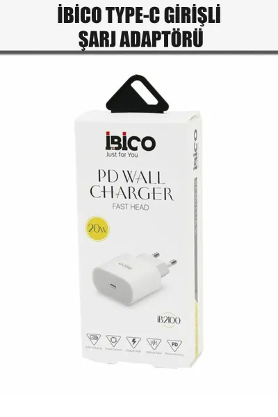 İBİCO TYPC-E BAŞLIK HIZLI TELEFON ŞARJ ADAPTÖRÜ