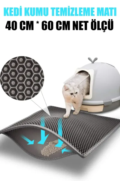 🐱KEDİ KUMU TEMİZLEME MATI