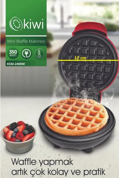 KİWİ KSM-2400W MİNİ WAFFLE MAKİNESİ