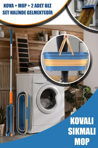 ✨Kovalı Sıkmalı Mop Seti