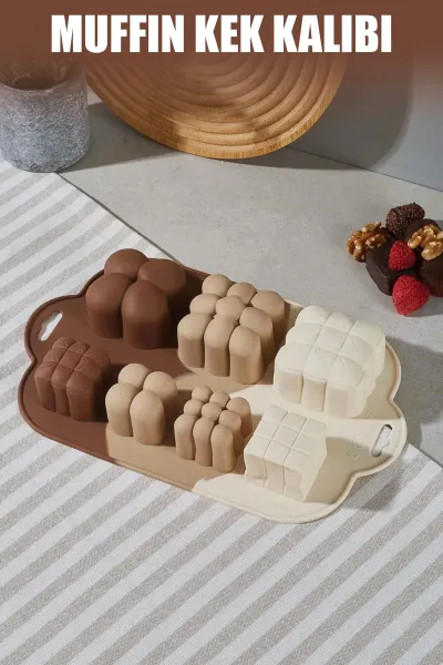 PABLITO HOME PBT-189 BUBBLE & KÜP ŞEKİL MİNİ SİLİKON MUFFIN KEK KALIBI