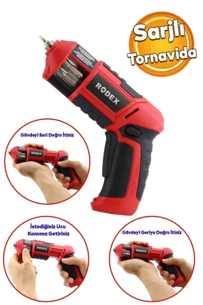 RODEX ŞARJÖRLÜ MODEL ŞARJLI VİDALAMA & TORNAVİDA
