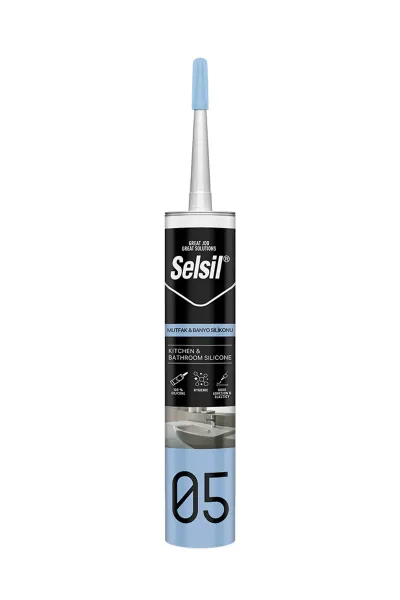 🛁SELSİL 05 ŞEFFAF MUTFAK BANYO SİLİKONU