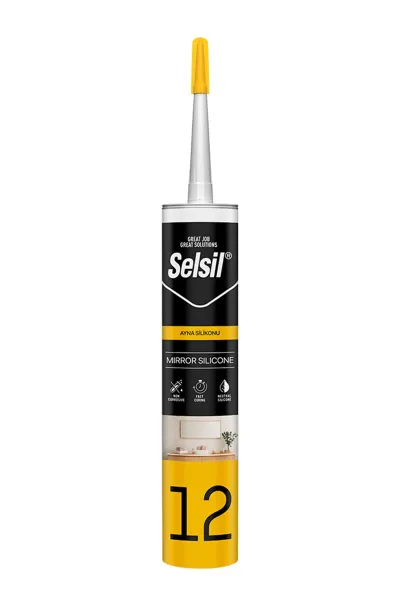 🔩SELSİL 12 ŞEFFAF AYNA MONTAJ SİLİKONU