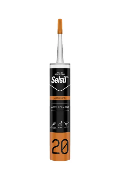 SELSİL -38 BEYAZ MASTİK SİLİKONİZE AKRİLİK