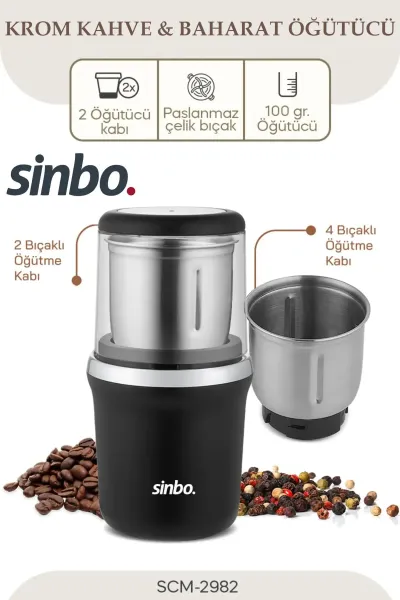 SİNBO SCM-2982 BAHARAT & KAHVE ÖĞÜTÜCÜ