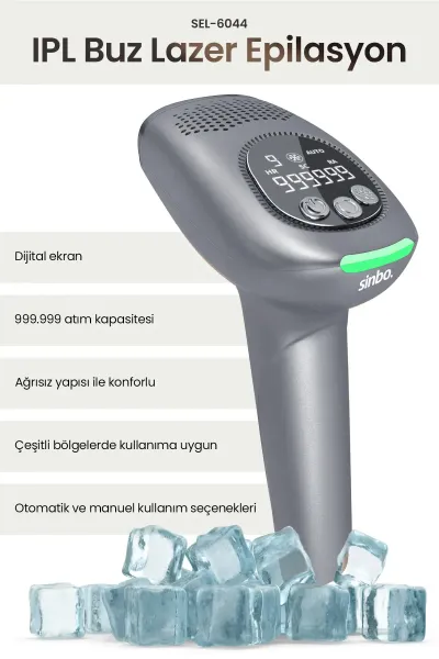 SİNBO 3IN1 BUZ LAZER EPİLATÖR & EPİLASYON CİHAZI