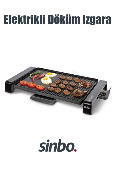 SİNBO KOKUSUZ ELEKTRİKLİ IZGARA & TAVA