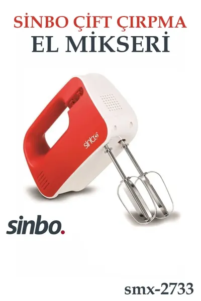 SİNBO SMX-2733 ÇİFT ÇIRPMA EL MİKSERİ