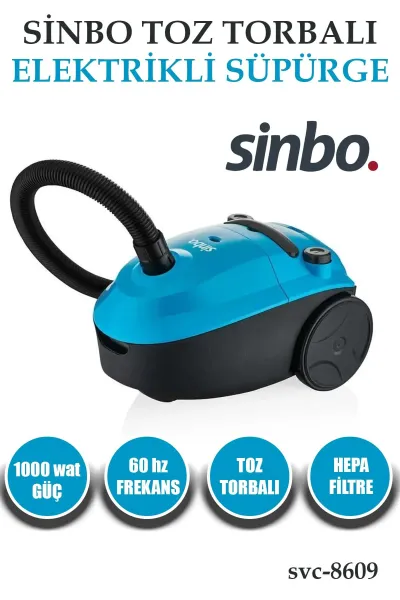 SİNBO SVC-8609 TOZ TORBALI SÜPÜRGE