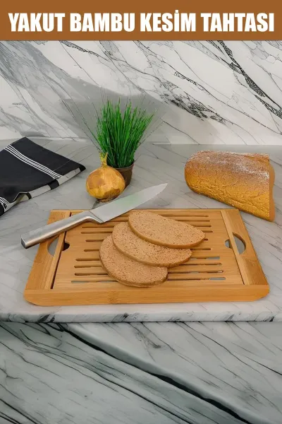 YAKUT 2IN1 BAMBU AHŞAP KESİM PANOSU & TEPSİ