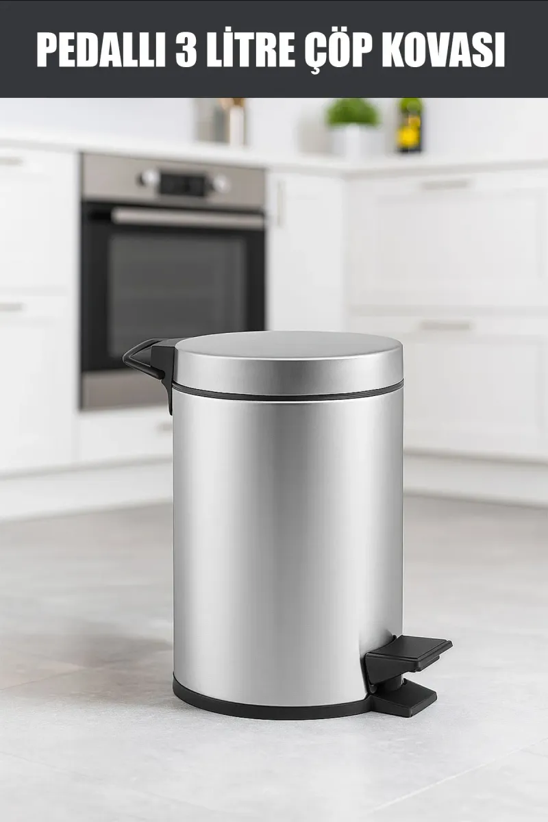 PEDALLI 3LT METAL ÇÖP KOVASI