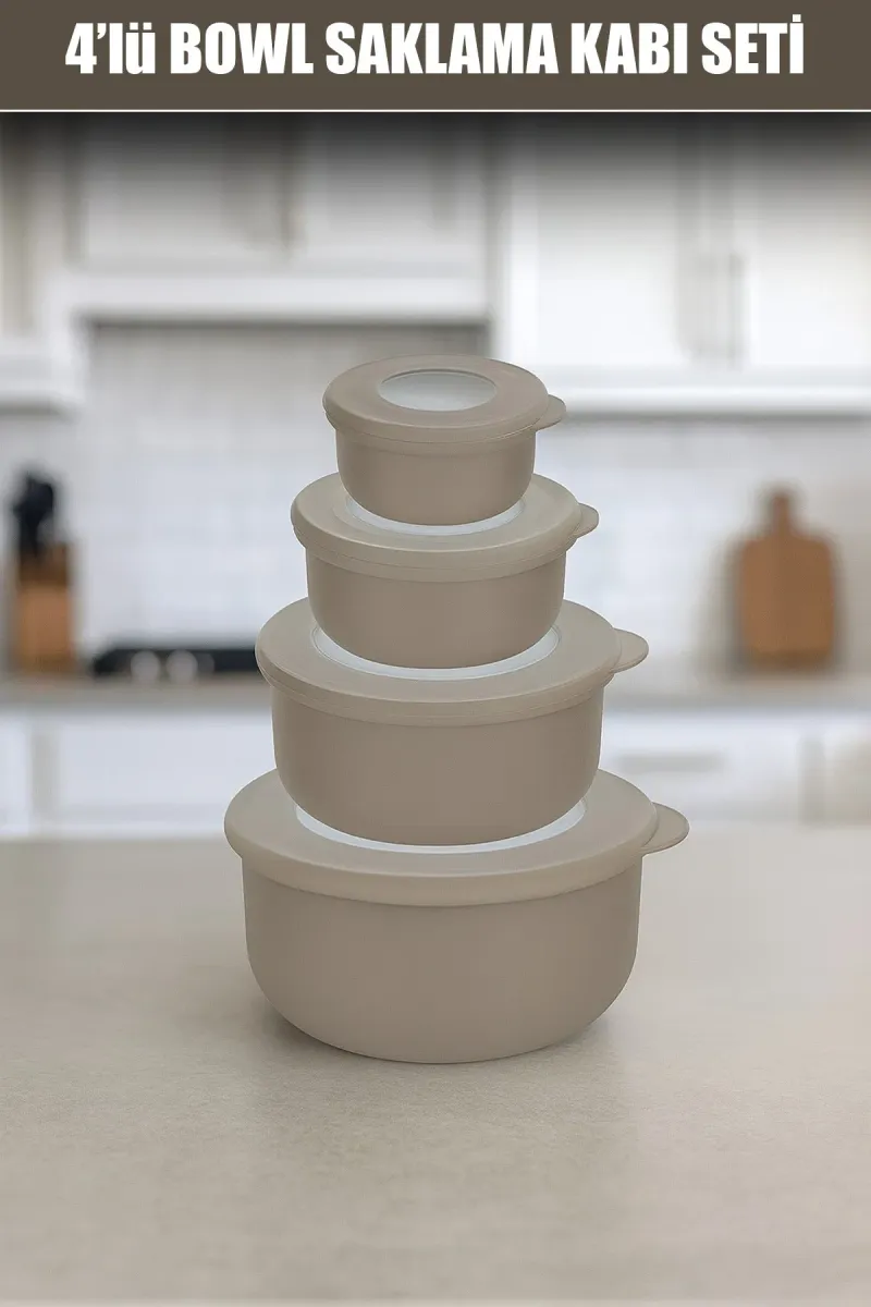 QLUX L-00989 BOWL KAPAKLI SAKLAMA KABI SETİ