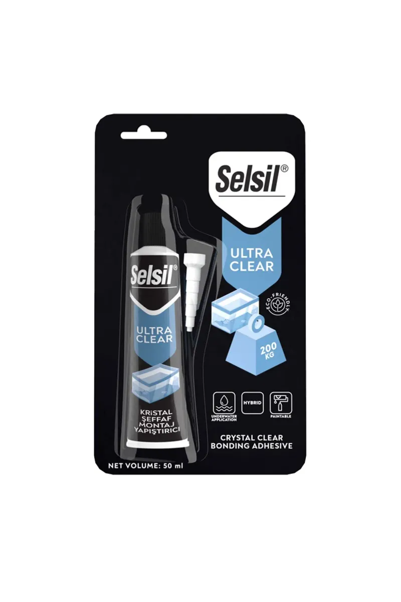 🧴SELSİL-3987 KRİSTAL ŞEFFAF MONTAJ YAPIŞTIRICI TÜP