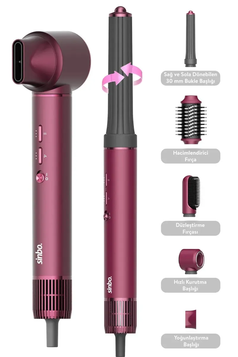 SİNBO AIR BRUSH 5IN1 SAÇ KURUTMA & ŞEKİLLİNDİRME MAKİNESİ