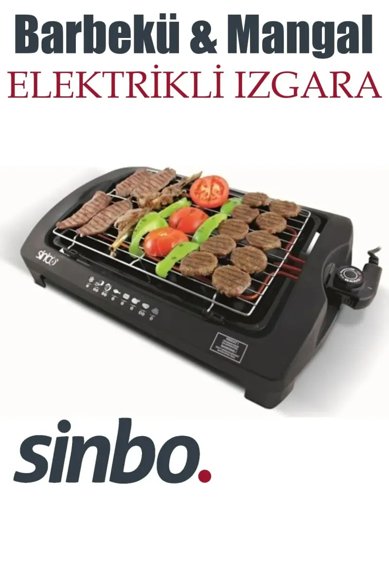 SİNBO SBG-7102 ELEKTRİKLİ IZGARA - dibidip