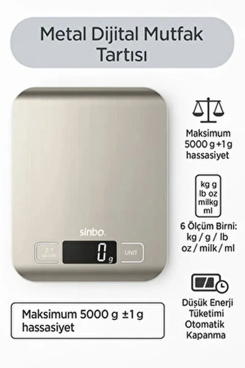 SİNBO SKS-4527 MUTFAK TARTISI