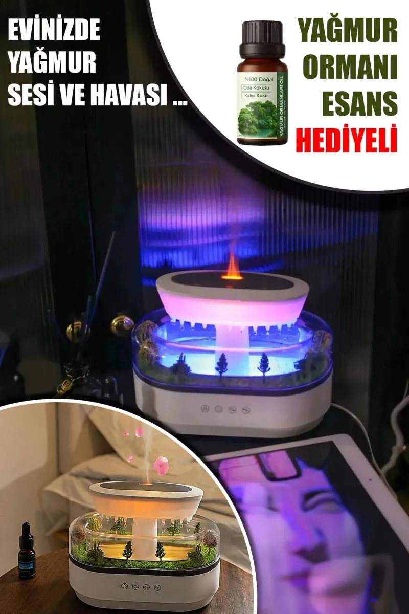 🌿YAĞMUR ORMANI HAVA NEMLENDİRİCİ - dibidip