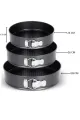 3 PARÇA METAL & KELEPÇELİ KEK KALIP SETİ