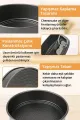 3 PARÇA METAL & KELEPÇELİ KEK KALIP SETİ