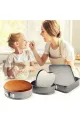 3 PARÇA METAL & KELEPÇELİ KEK KALIP SETİ