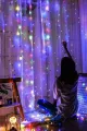 3X3 Metre Renkli Usb & Kumandalı Tel Perde Led Dekor Lamba