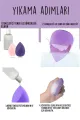 💜4 LÜ STANDLI MOR MAKYAJ SÜNGER SETİ - dibidip 