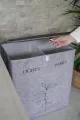ALAS-05598 DERİLİ 2 GÖZLÜ ÇAMAŞIR SEPETİ - dibidip 