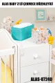 ALAS-07240 BABY 3 LÜ ÇEKMECE DÜZENLEYİCİ MAVİ - dibidip 