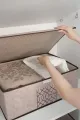 ALAS-07639 KEÇE KAPAKLI KUTU BAZA BEJ - dibidip 
