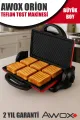 AWOX ORİON KIRMIZI TEFLON TOST MAKİNESİ - dibidip 