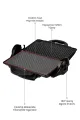 AWOX ORİON SİYAH TEFLON TOST MAKİNESİ - dibidip 