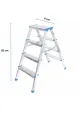 4+4 ÇİFT BASAMAKLI METAL MERDİVEN
