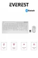 EVEREST BEYAZ KABLOSUZ KLAVYE & MOUSE SETİ