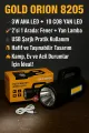 🔦GOLD ORİON ŞARJLI EL FENERİ - dibidip