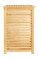 İBİCO 2 BÖLMELİ AHŞAP BAMBU KİRLİ ÇAMAŞIR SEPETİ