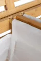 İBİCO 2 BÖLMELİ AHŞAP BAMBU KİRLİ ÇAMAŞIR SEPETİ