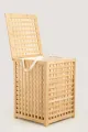 İBİCO  AHŞAP BAMBU KİRLİ ÇAMAŞIR SEPETİ