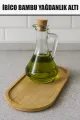 İBİCO OVAL AHŞAP BAMBU YAĞDANLIK ALTLIĞI & MİNİ TEPSİ SUNUMLUK